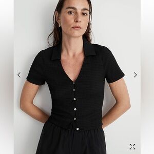 Madewell Crinkled Y Front Botton Down Shirt(NWOT)